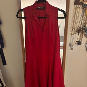 Sexy Red Fit and Flare Cocktail Dress